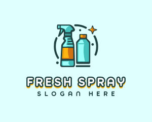 Spray - Cleaning Spray Tool logo design