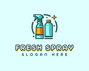 Cleaning Spray Tool logo design