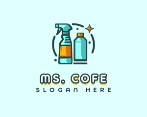 Sweep - Cleaning Spray Tool logo design