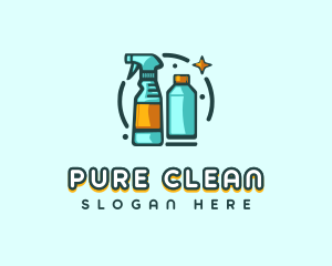 Cleaning Spray Tool logo design