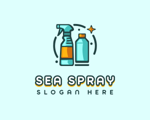 Cleaning Spray Tool logo design