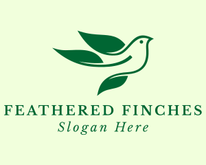 Green Nature Bird Sanctuary logo design