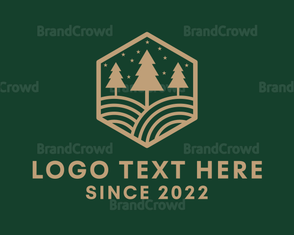 Christmas Tree Badge Logo