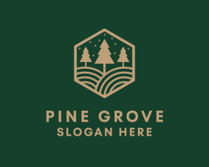 Pine Tree Forest logo design