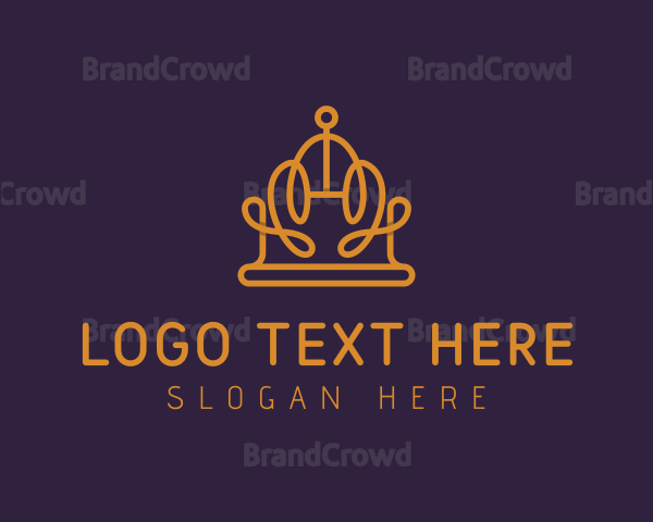 Expensive Geometric Crown Logo