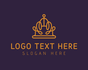 Tiara - Expensive Geometric Crown logo design