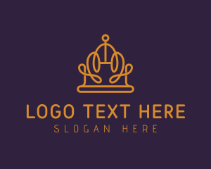 Expensive Geometric Crown Logo