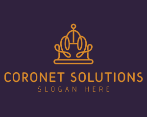 Expensive Geometric Crown logo design