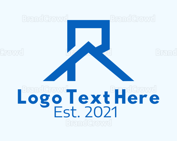Blue Mountain Letter R Logo