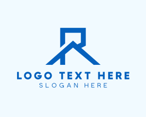 Roof - Generic Roofing Letter R logo design