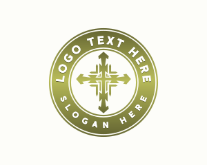 Three Crosses - Holy Cross Church logo design