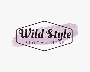 Feminine Hexagon Business  Wordmark logo design