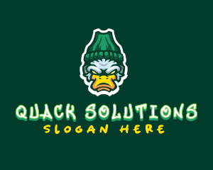 Duck - Gaming Duck Beanie logo design