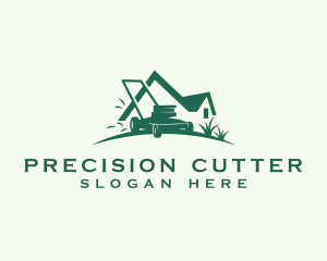 Lawn Mower Gardening logo design