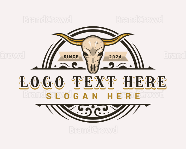 Animal Bull Horn Logo