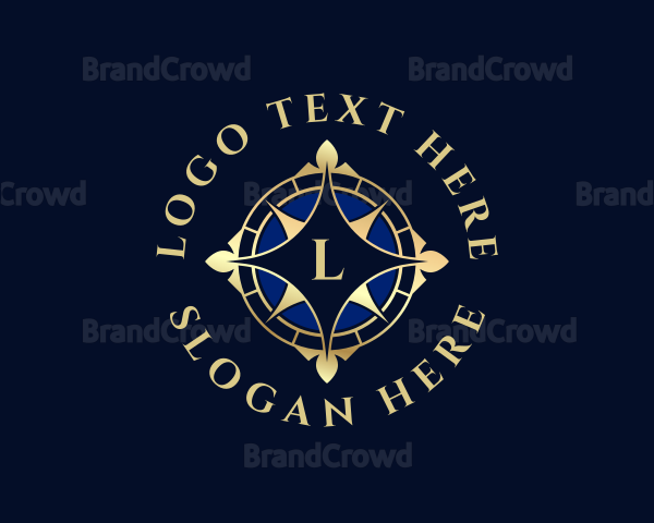 Luxury Compass Locator Logo