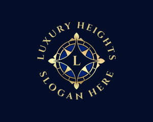 Luxury Compass Locator logo design