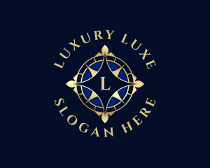 Luxury Compass Locator logo design