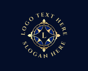 Emblem - Luxury Compass Locator logo design