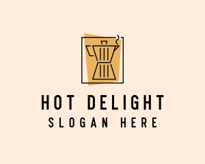 Hot Coffee Maker logo design