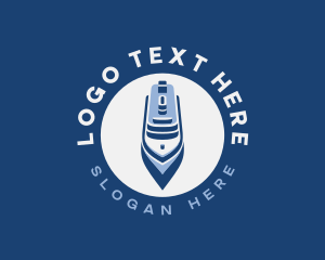 Ferry - Sailing Ferry Cruise logo design