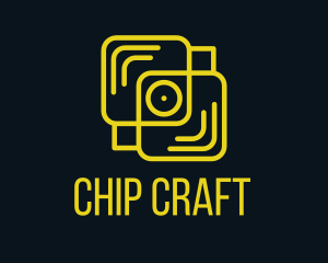 Chip - Yellow Mobile Device logo design