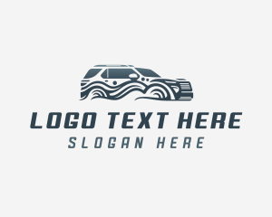 Rideshare - Car SUV Detailing logo design