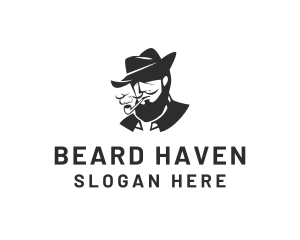 Beard - Tobacco Pipe Beard logo design