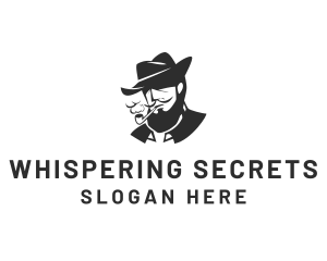 Tobacco Pipe Beard logo design