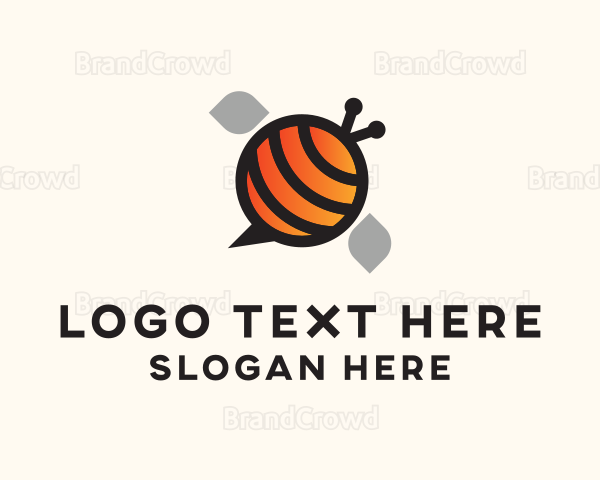 Honey Bee Chat Logo