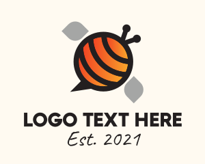 Messenger - Bee Messenger App logo design