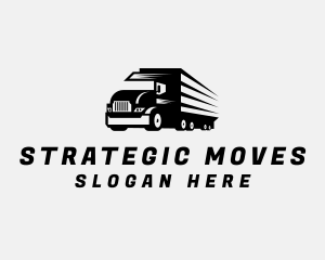 Logistics Delivery Truck logo design