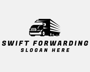 Logistics Delivery Truck logo design