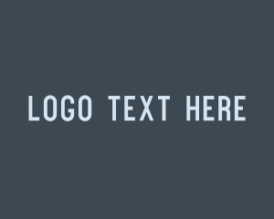 Text - Generic Blue Wordmark logo design