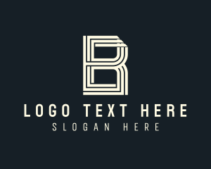 Bar - Generic Stripe Bistro Letter B logo design