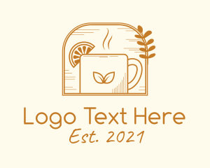 Ferment - Hot Organic Lemon Kombucha logo design