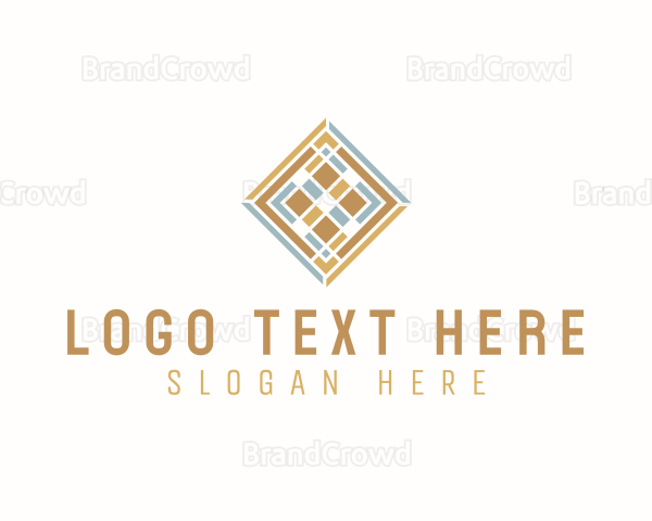 Floor Tile Pavement Logo