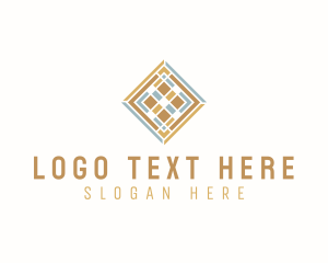 Floor Tile Pavement Logo