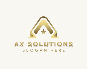 Corporate Brand Letter A logo design