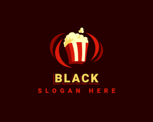Snack - Blockbuster Movie Popcorn logo design