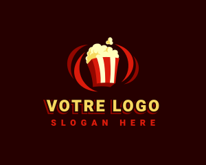 Fun Fair - Blockbuster Movie Popcorn logo design
