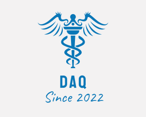 Wings - Medical Pharmacy Caduceus logo design