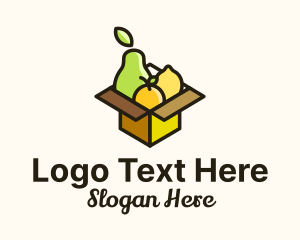 Parcel - Healthy Fruit Box logo design