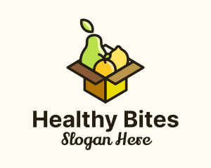 Healthy Fruit Box logo design