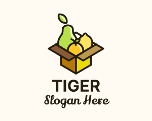 Healthy Fruit Box logo design