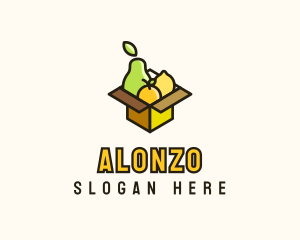 Healthy Fruit Box logo design