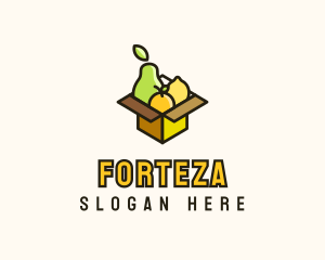 Healthy Fruit Box logo design