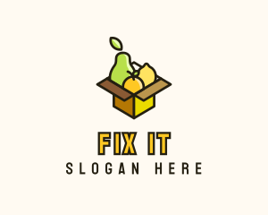 Healthy Fruit Box logo design