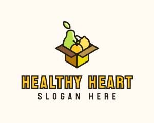 Healthy Fruit Box logo design