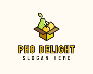 Healthy Fruit Box logo design